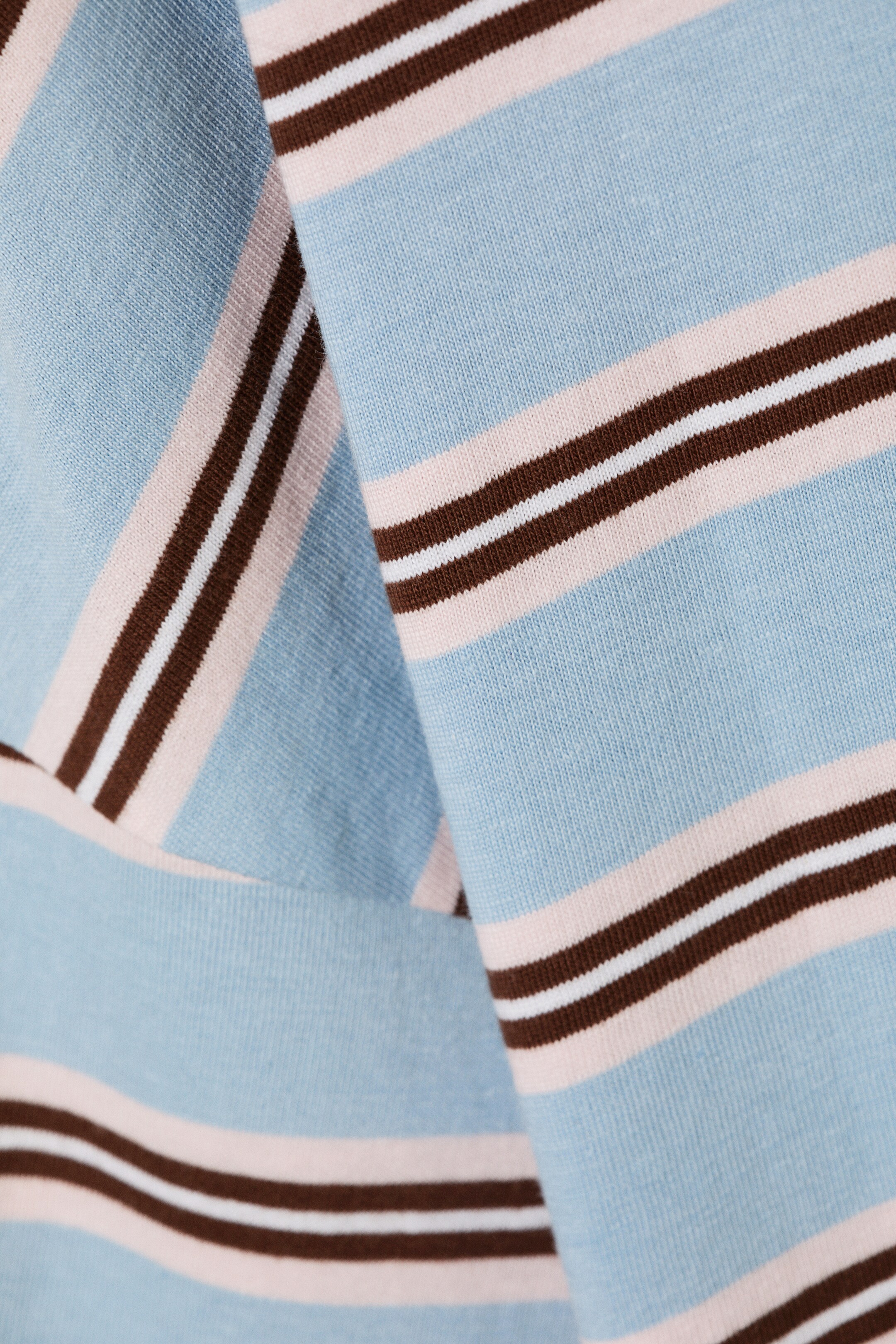 Ingrandisci l'immagine: Long-Sleeved Cotton T-shirt - Blue/Multi Stripe - DONNA | H&M CH 5