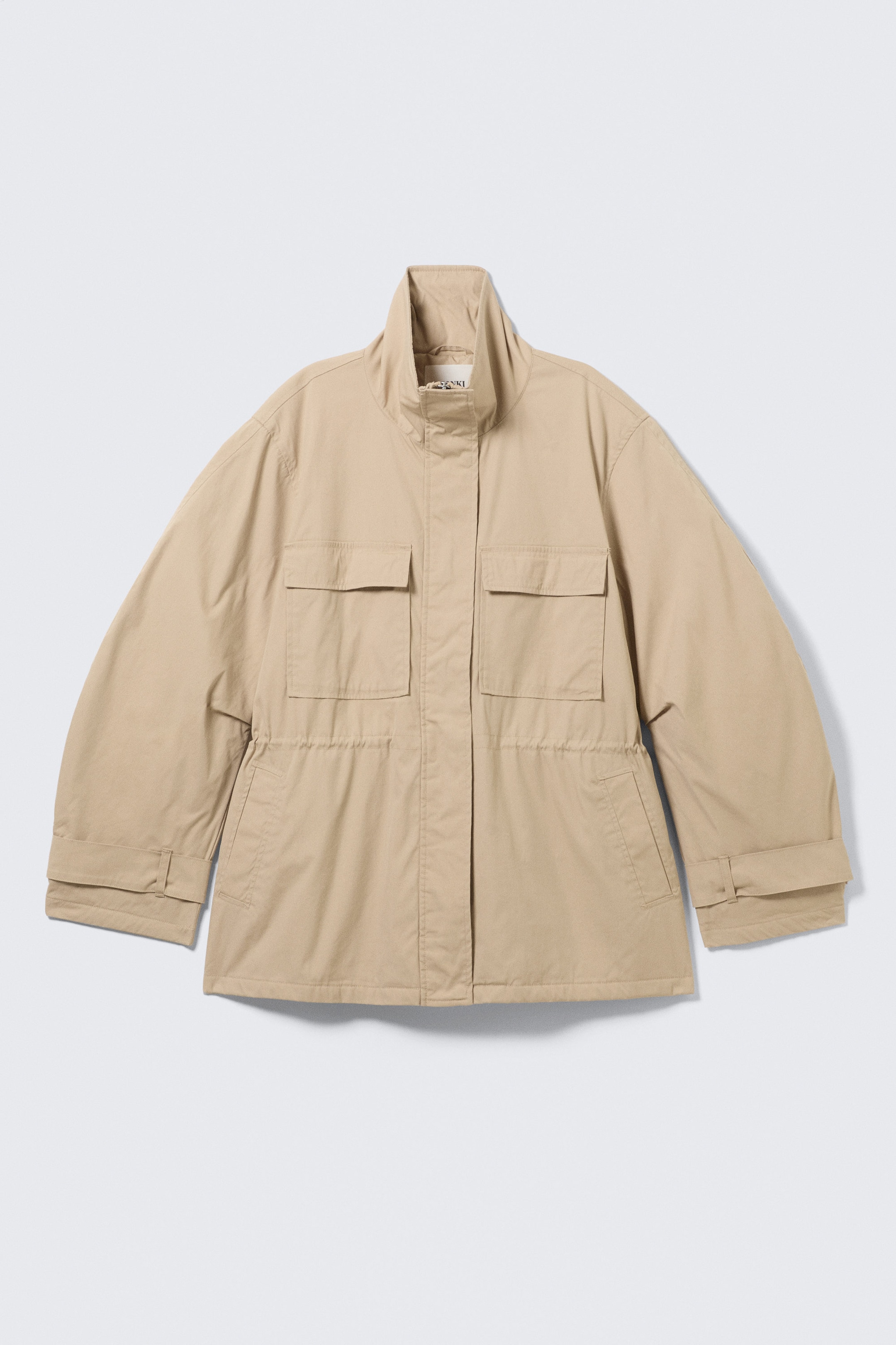 Beige - Relaxed Utility Jacket - 4
