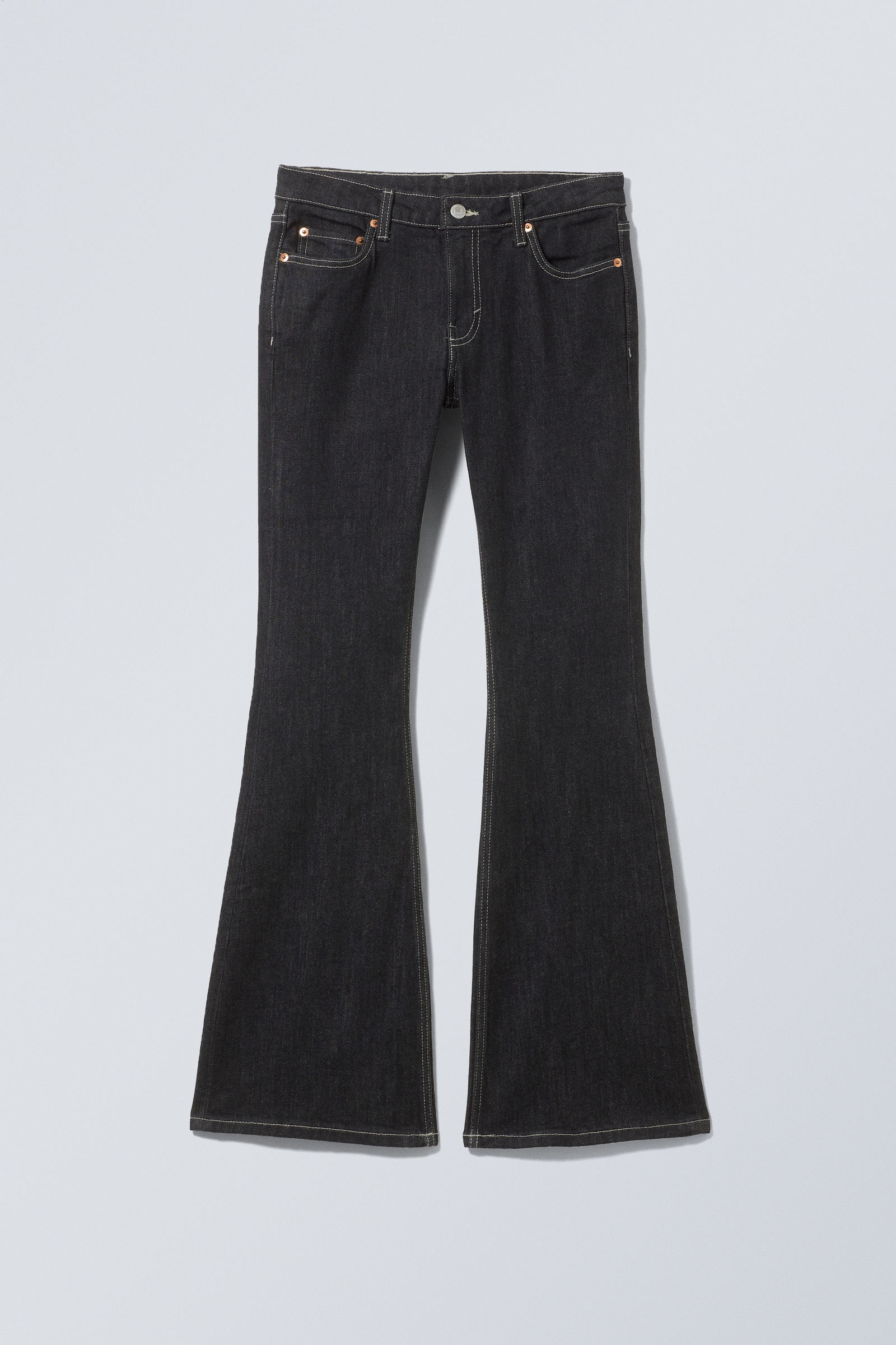 flare low waist flared skinny jeans - Extra Blue Rinse | Cheap