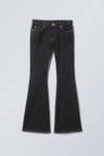 Black Rinse - Schwarz - Flame Low Waist Slim Flared Leg Jeans - 5