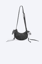 Dunkelgrau - Kleine Crossbody-Bag mit geschwungener Form - 1