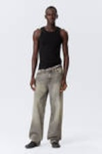 Canyon Grey - Medium Grey - Galaxy Loose Straight Leg Jeans - 2