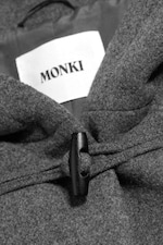 Grey Melange - A-line duffel coat - 5