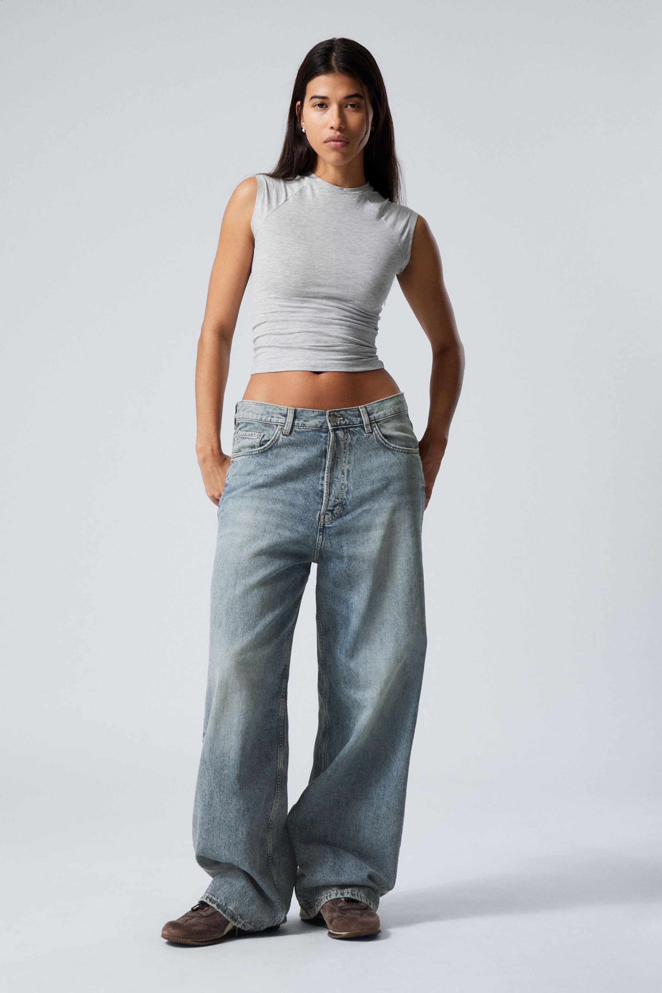 #79829D - Astro Loose Baggy Leg Jeans - 2