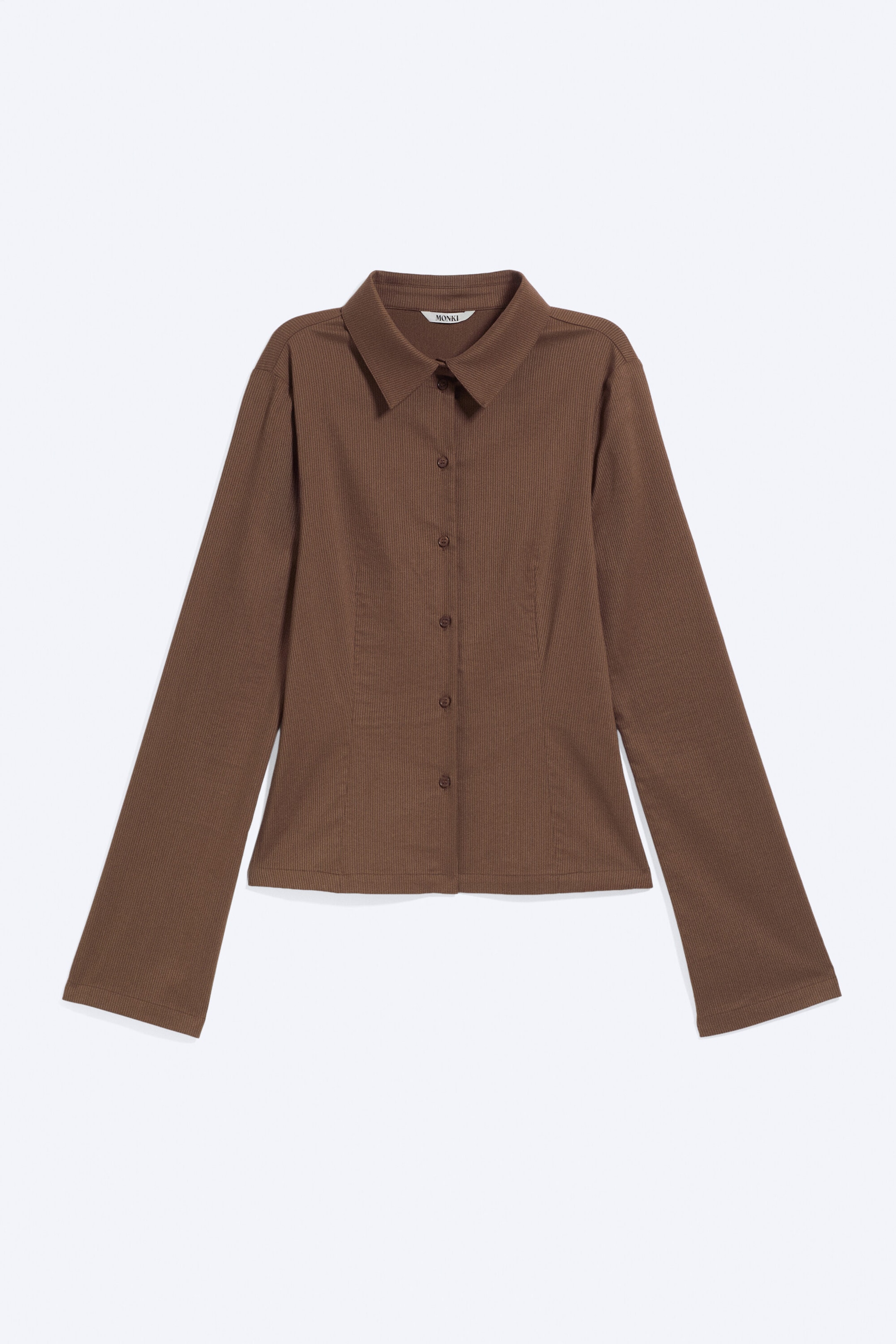 Dusty Brown - Fitted Buttoned Shirt - 3