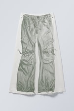 White Trompe L'oeil - Anaheim Denim Long Print Skirt - 0