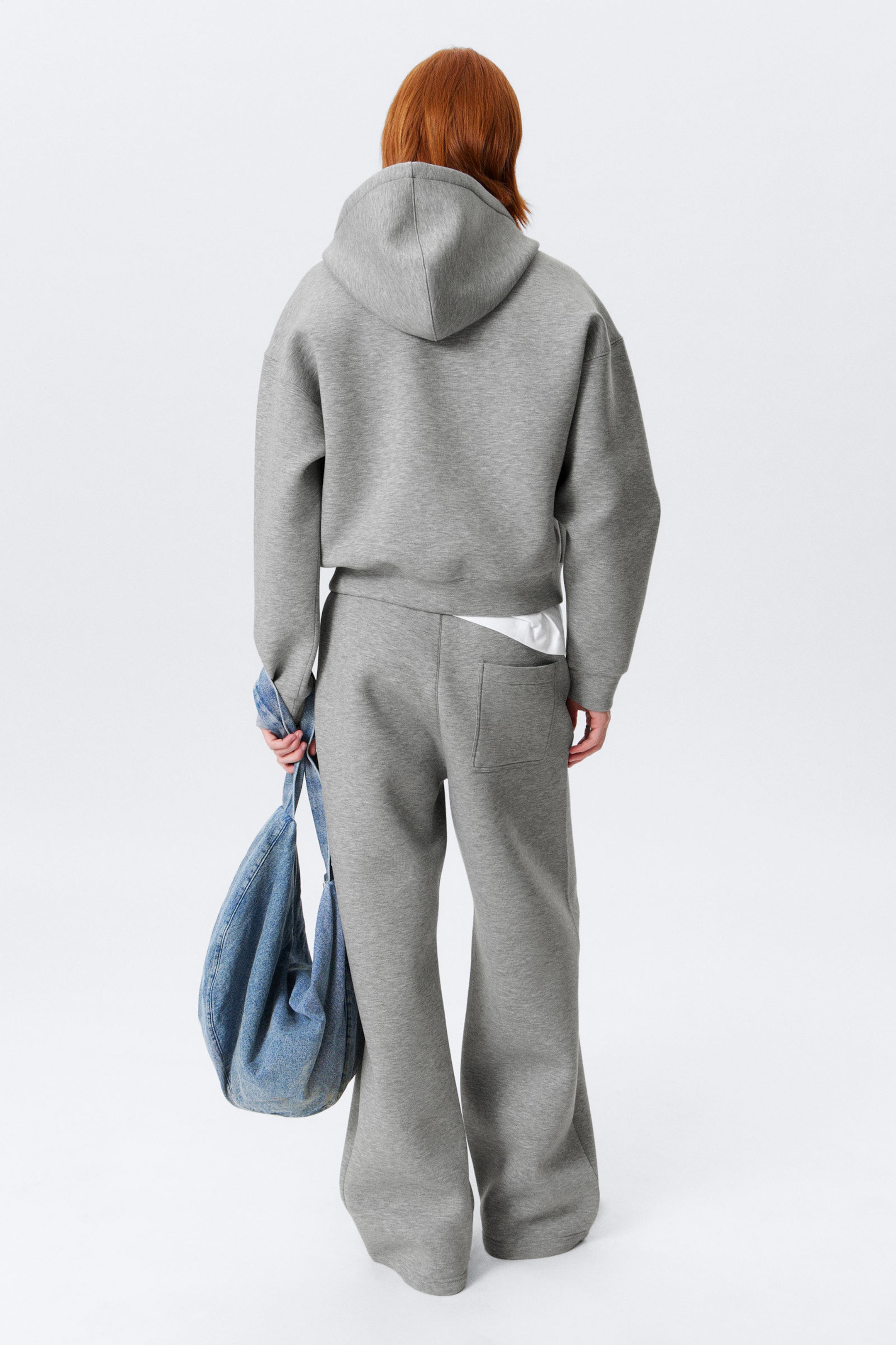 Grey Melange - Simon Scuba Zip Hoodie - 4