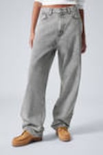 Monolith Grey - Light Grey - Galaxy Loose Straight Leg Jeans - 2