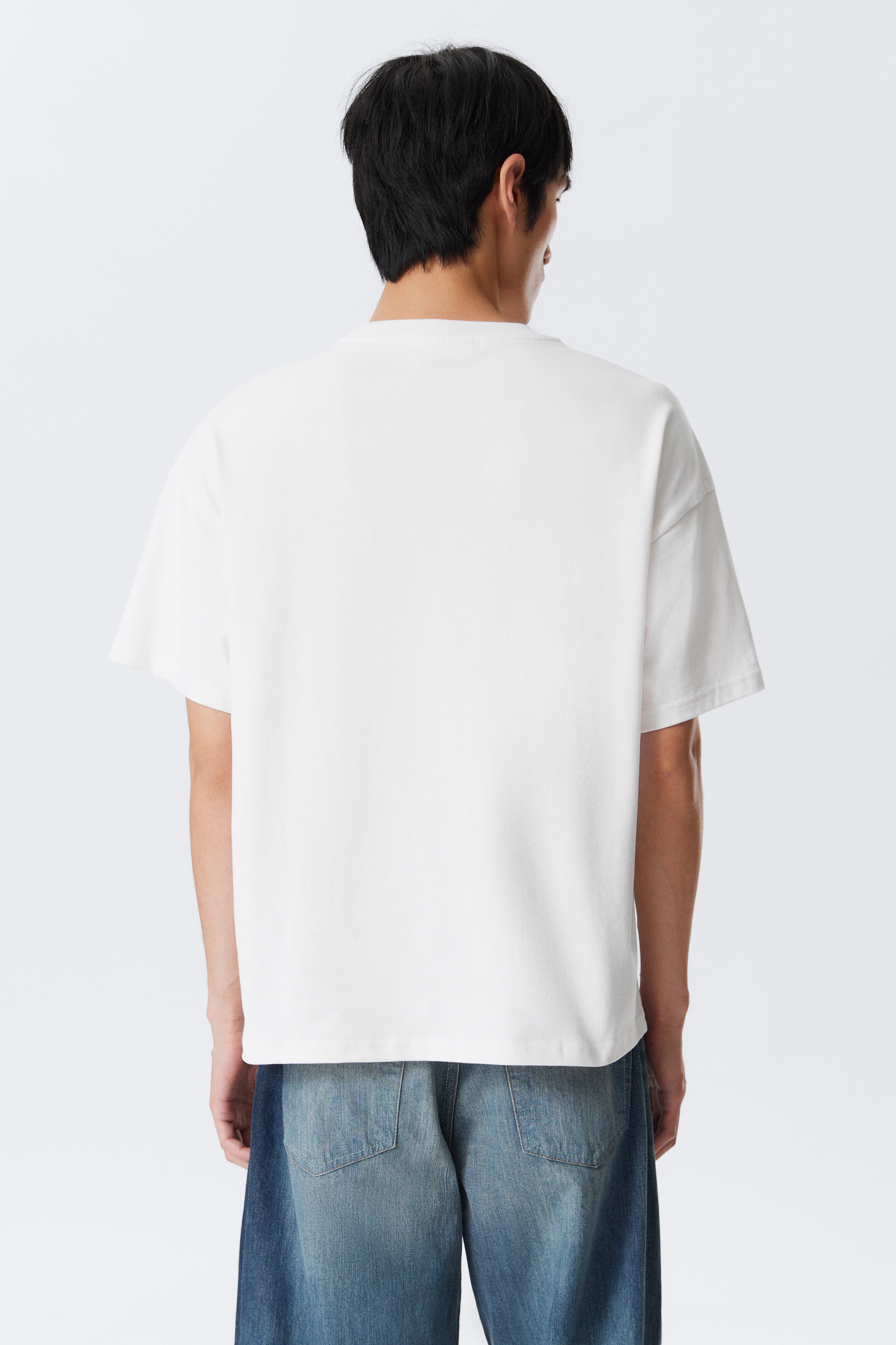 Visa större bild: En boxig, grafisk t-shirt med tryck - Vit - Tiger Wolf - HERR | H&M FI 4