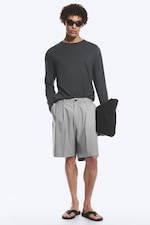 Light Dusty Grey - Uno Loose Suit Shorts - 0