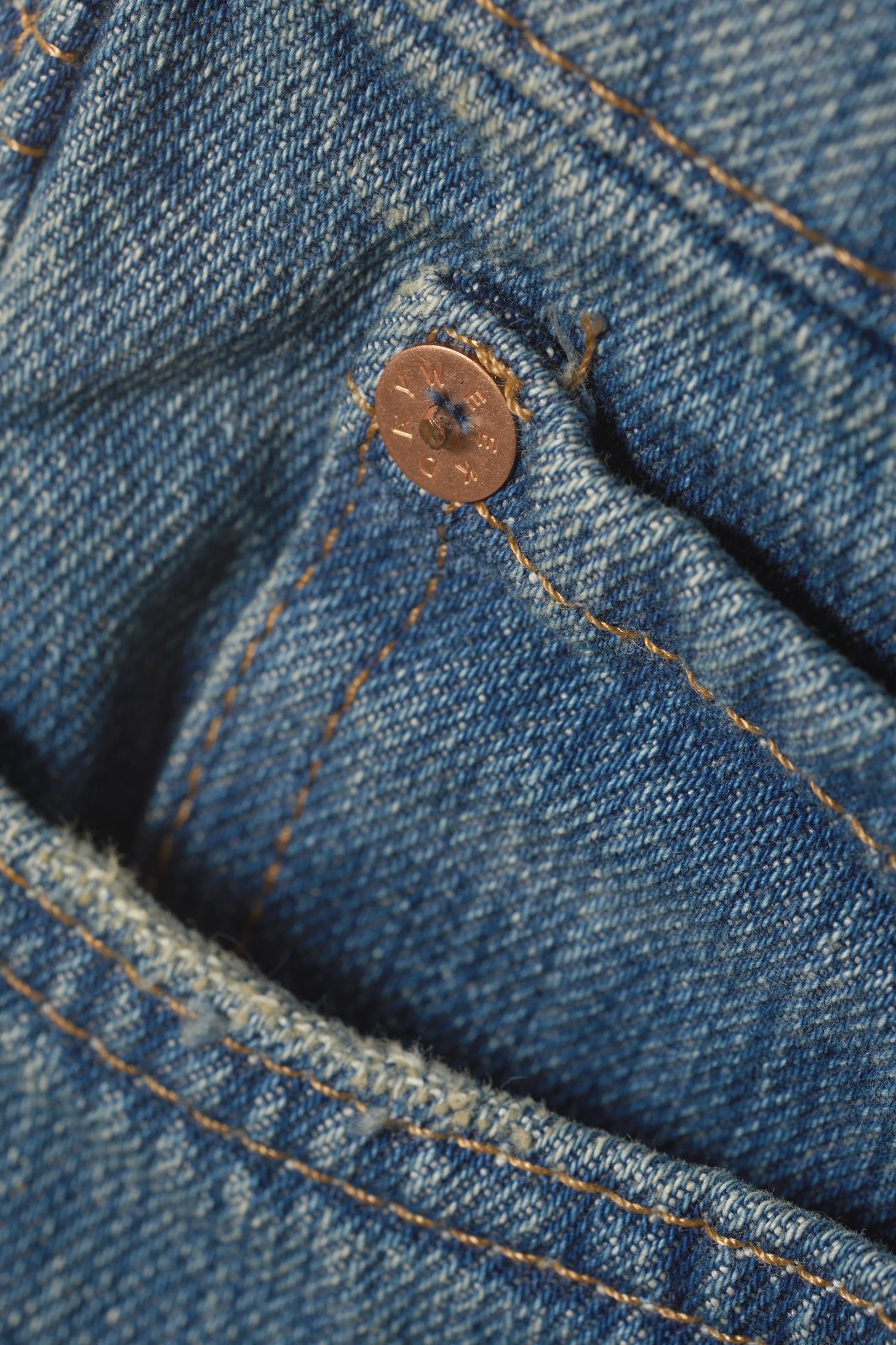 Treasure Blau - Mittelblau - Ample Low Waist Loose Wide Jeans - 1
