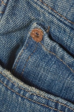 Treasure Blau - Mittelblau - Ample Low Waist Loose Wide Jeans - 1