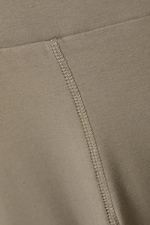 Greige - Mid Rise Fitted Biker Shorts - 4