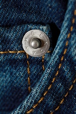 Sapphire Blue - Dark Blue - Klean Mid Rise Regular Straight Leg Jeans - 1