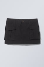Svart - Janis Utility Mini Skirt - 0