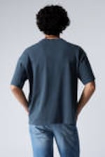 Washed Dark Blue - Great Boxy Heavyweight T-Shirt - 2