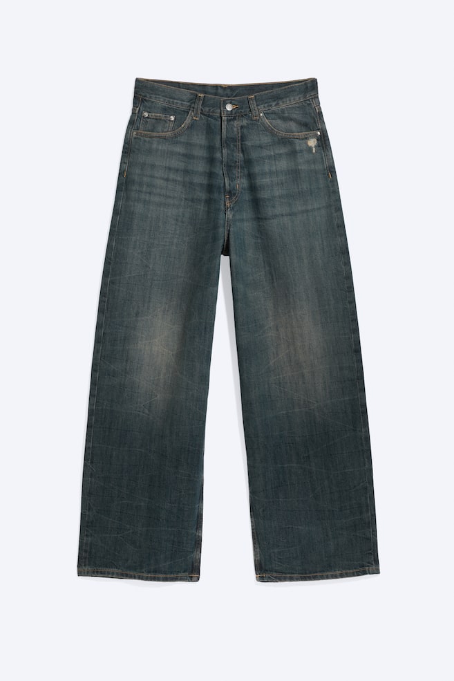 Astro Mid Waist Loose Baggy Unisex Jeans - Marina Blue - Dunkelblau/Saddle Blue - Mittelblau/Complex Grey - Mittelgrau/Blue Rinse - Dunkelblau/Black Rinse - Schwarz/Tuned Black - Schwarz - 1