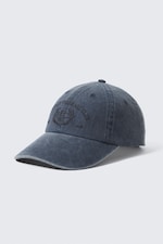 Dark Blue - Embroidered Baseball Cap - 0