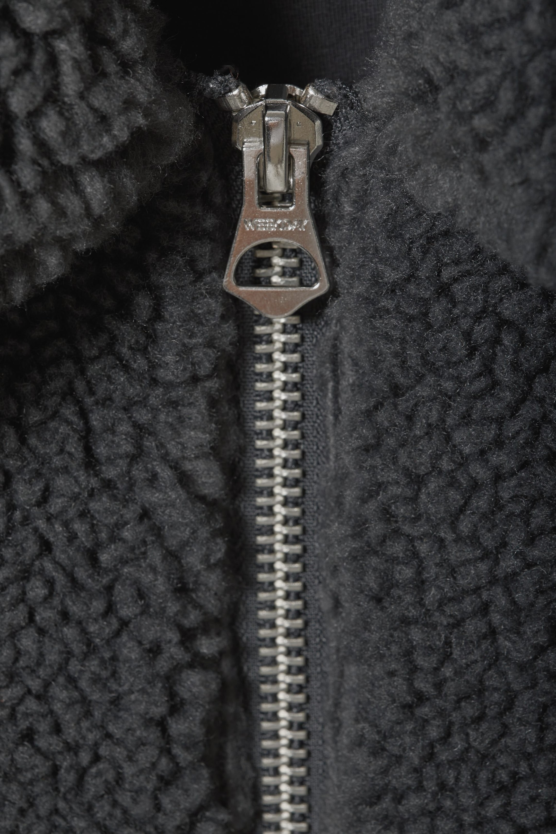 Dunkelgrau - Teddyfleece-Jacke Demi - 1