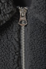 Dunkelgrau - Teddyfleece-Jacke Demi - 1