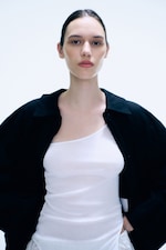 Off-black - Crinkled Artist Coat - 2