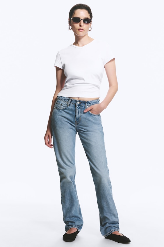 Laika Mid Rise Regular Straight Jeans