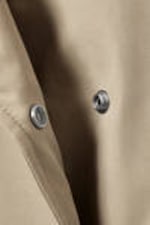 Beige - Oversized Double-Breasted Trench Coat - 10