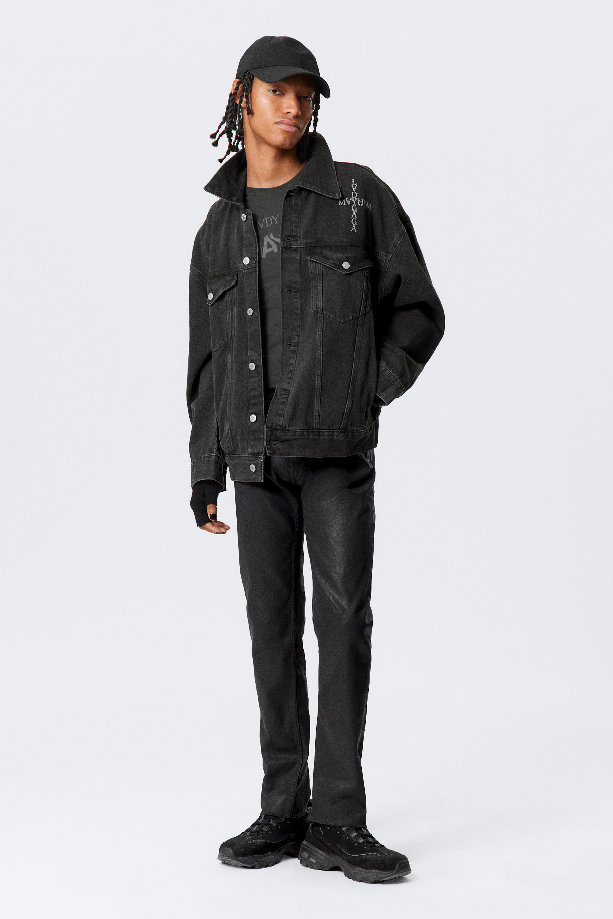 Schwarz - Lady Gaga - Jeansjacke - 2