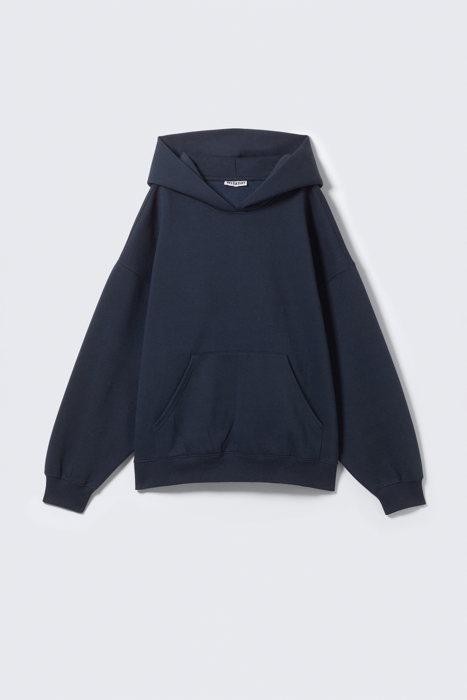 Schwerer Oversized-Hoodie - Dunkelblau/Verwaschenes Rot/Hellgrau meliert/Schwarz/Dunkelblau/Weiß