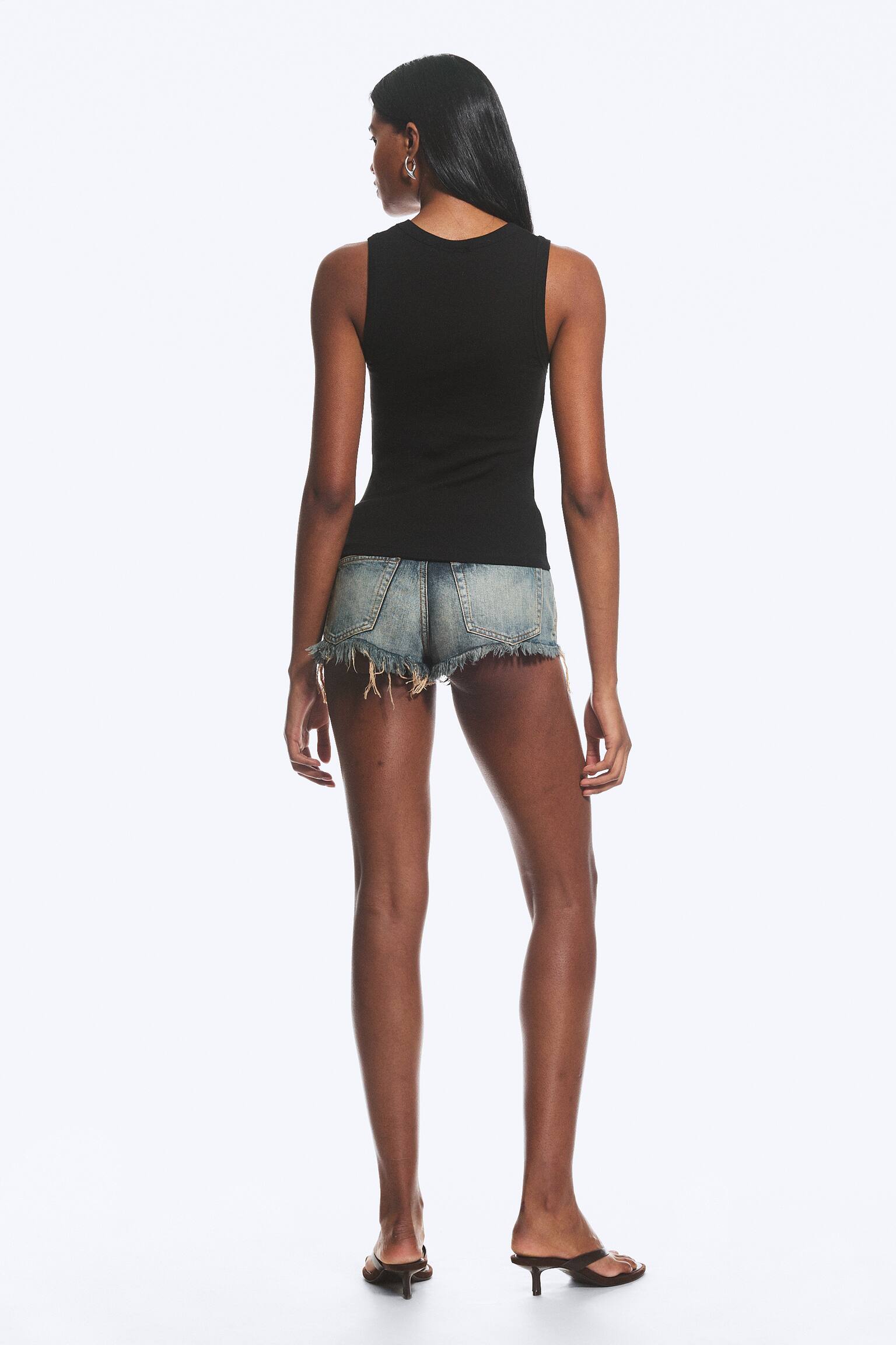 Потник с V-образно деколте, 2 броя - Тъмно Червено - 5