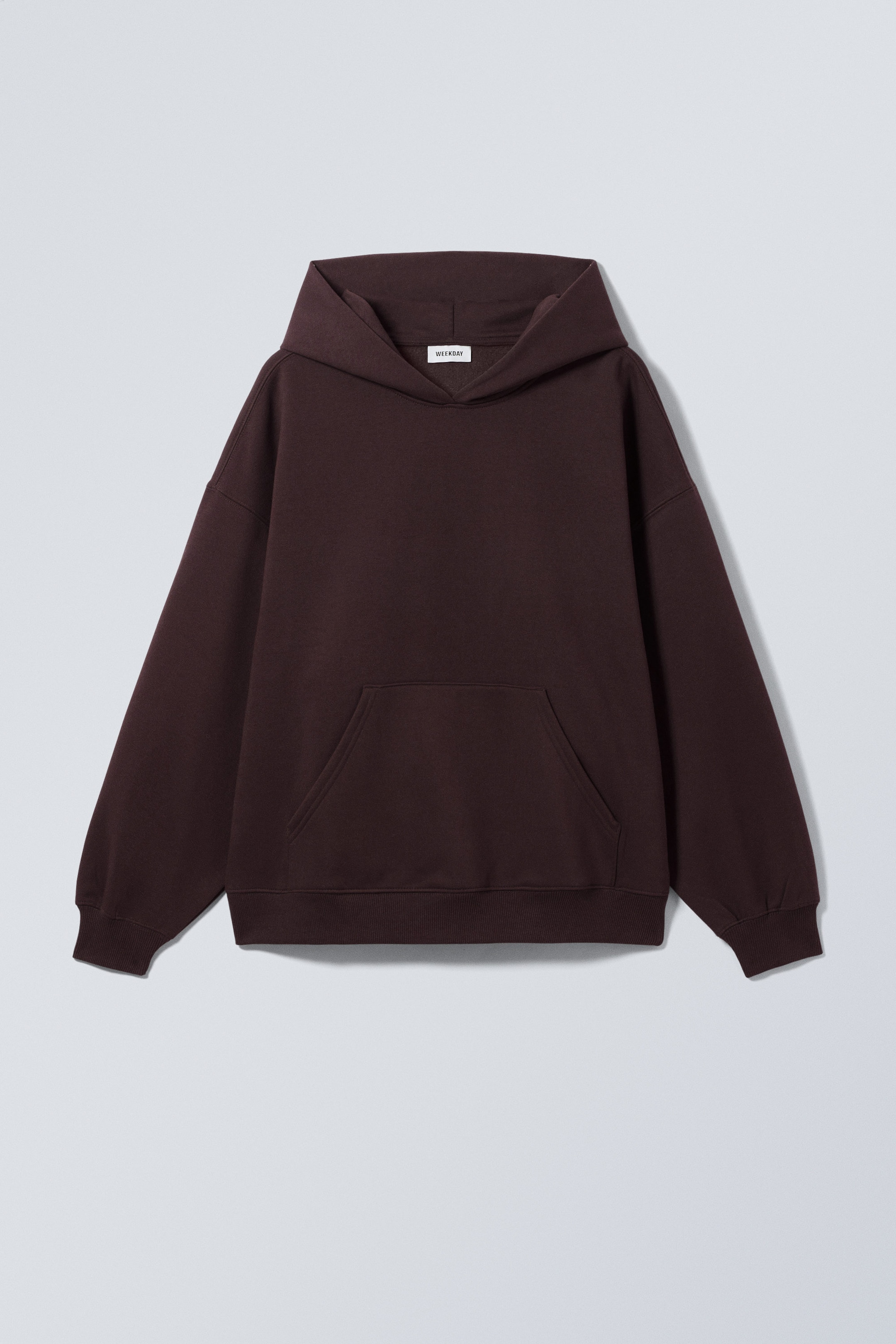 Burgundy - Oversized Heavyweight Hoodie - 0
