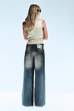 Canyon Blue - Bleu foncé - Jean large ample taille standard Poser - 3