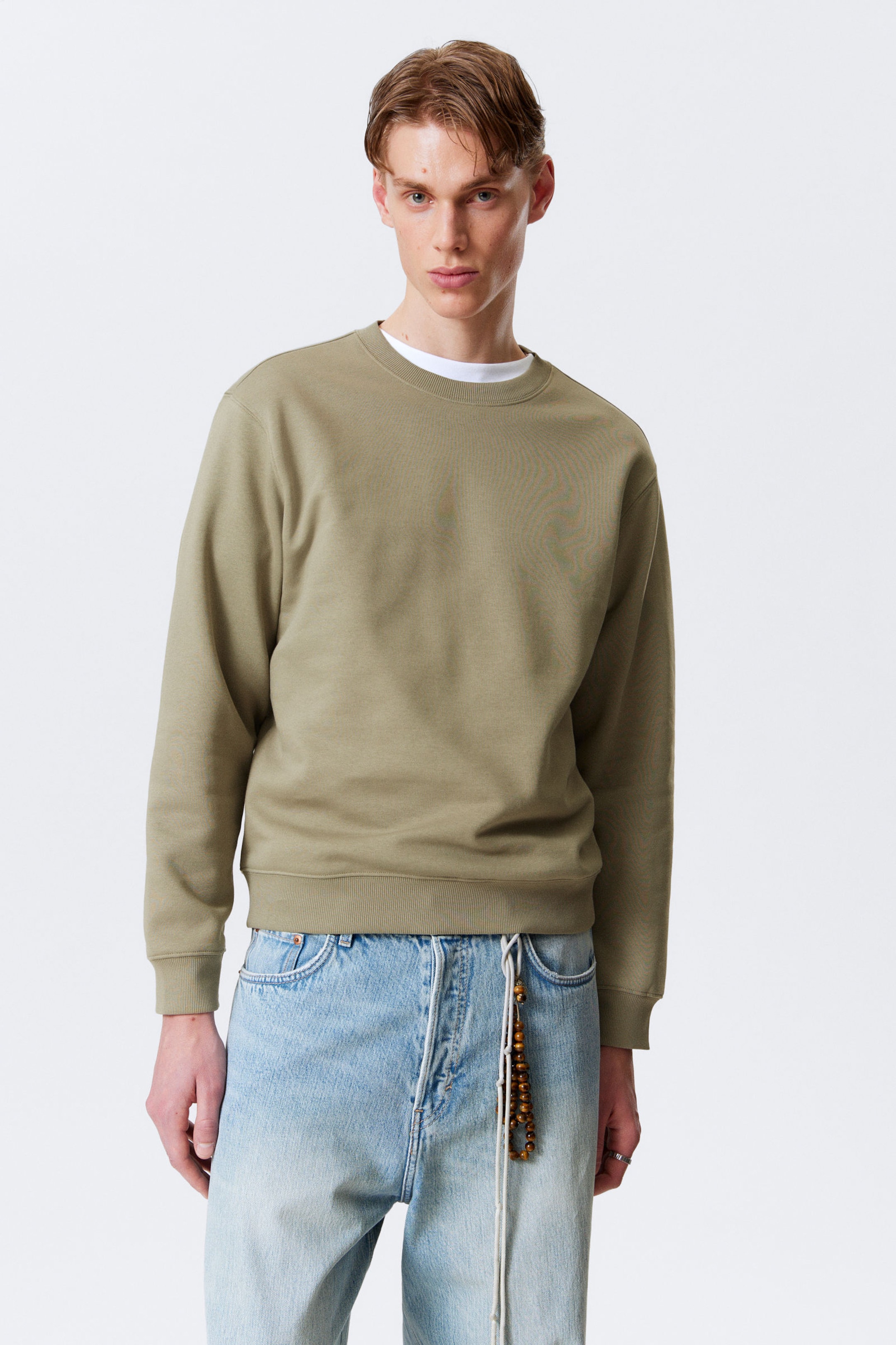 Khaki Green - Standard Midweight Sweatshirt - 1