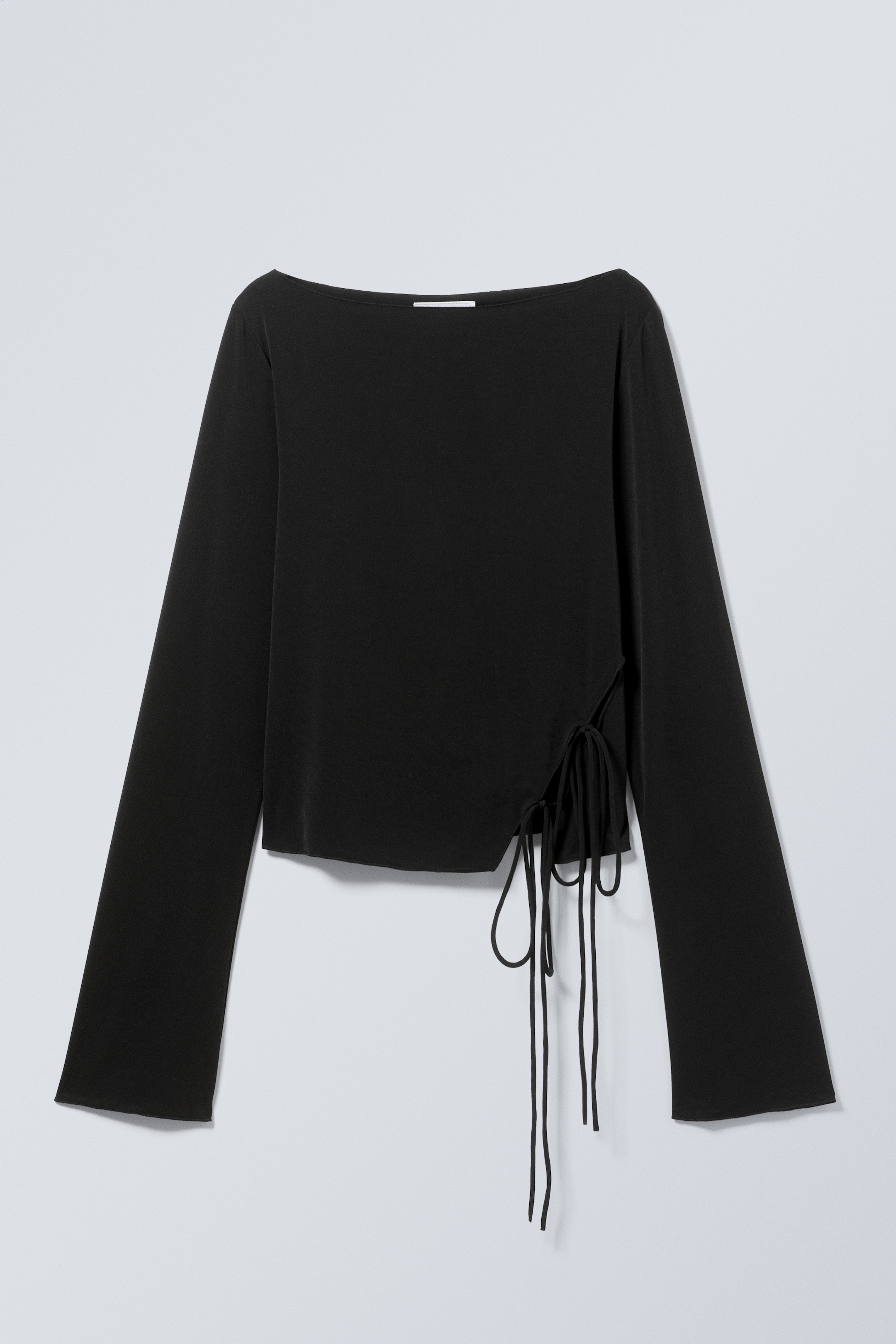 View larger image: Side Tie Top - Black - Ladies | H&M GB 1