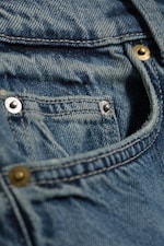 Stirrup Blue - Medium Blue - Andromeda low rise loose baggy jeans - 1