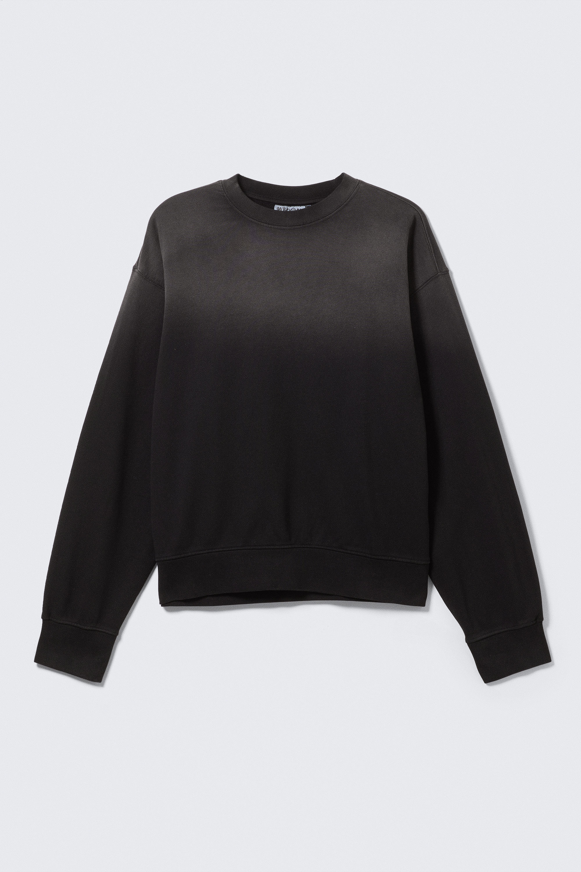Faded Black - Boxy Distressed Sweatshirt - 3