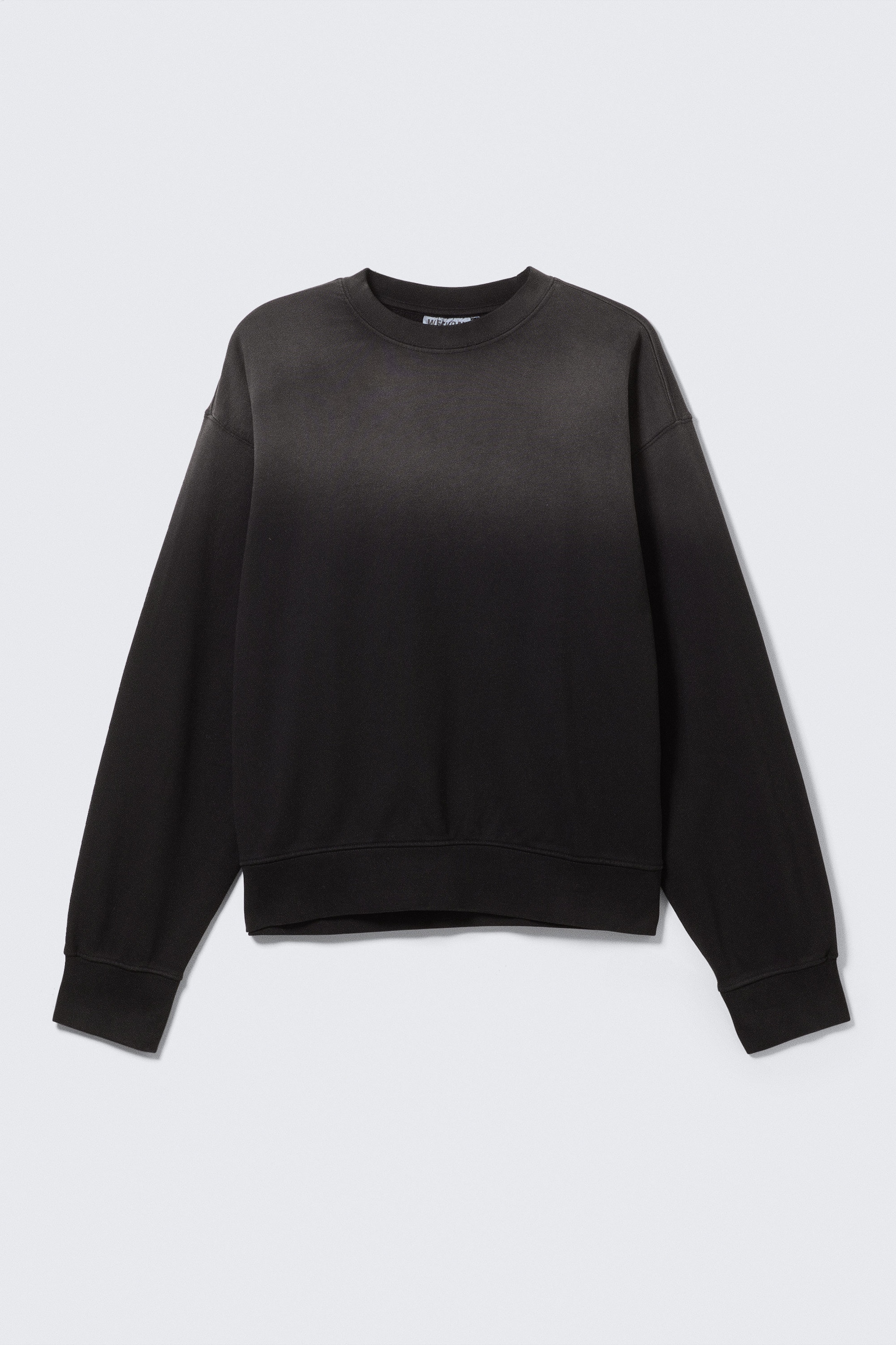Verblasstes Schwarz - Boxy Sweatshirt im Used-Look - 3