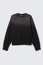 Verblasstes Schwarz - Boxy Sweatshirt im Used-Look - 3
