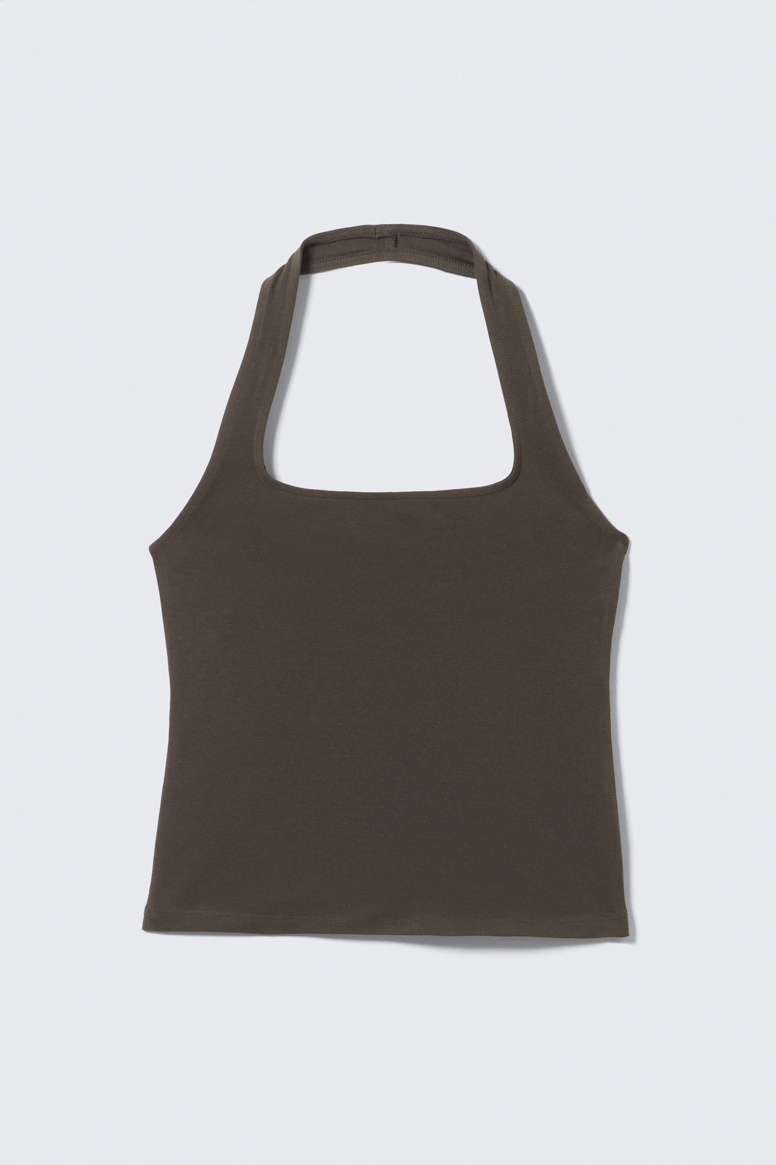 square neck halter top - Dark Grey | Weekday WW