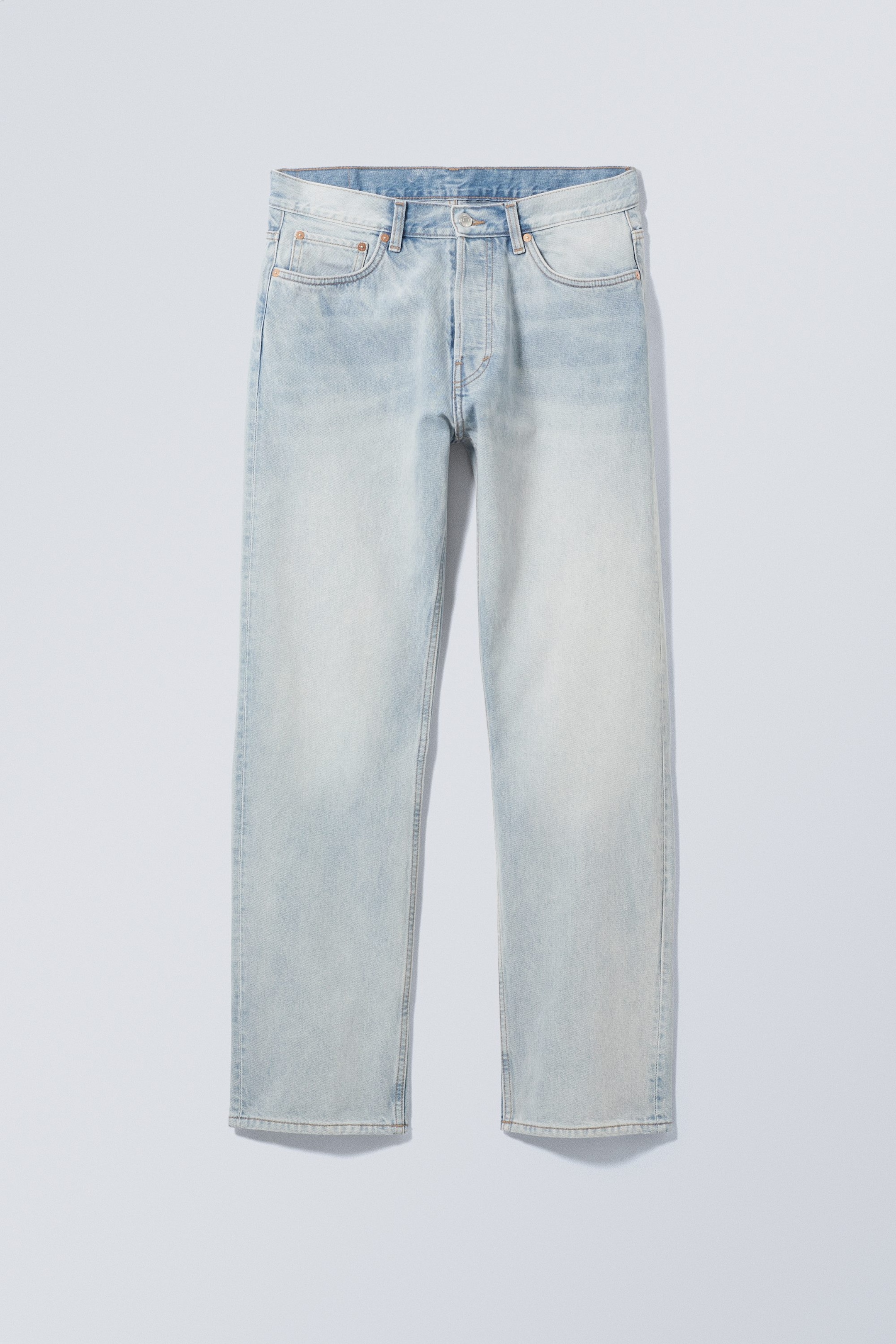 Sleepy blue - Space Mid Rise Relaxed Straight Jeans - 0