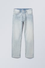 Sleepy blue - Space Mid Rise Relaxed Straight Jeans - 0