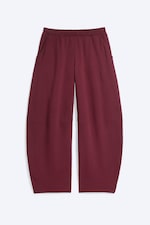 Washed Dark Red - Mid-Rise Heavyweight Barrel Sweatpants - 0