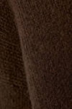 Dark Brown - Teo Oversized Wool Blend Knit Sweater - 1
