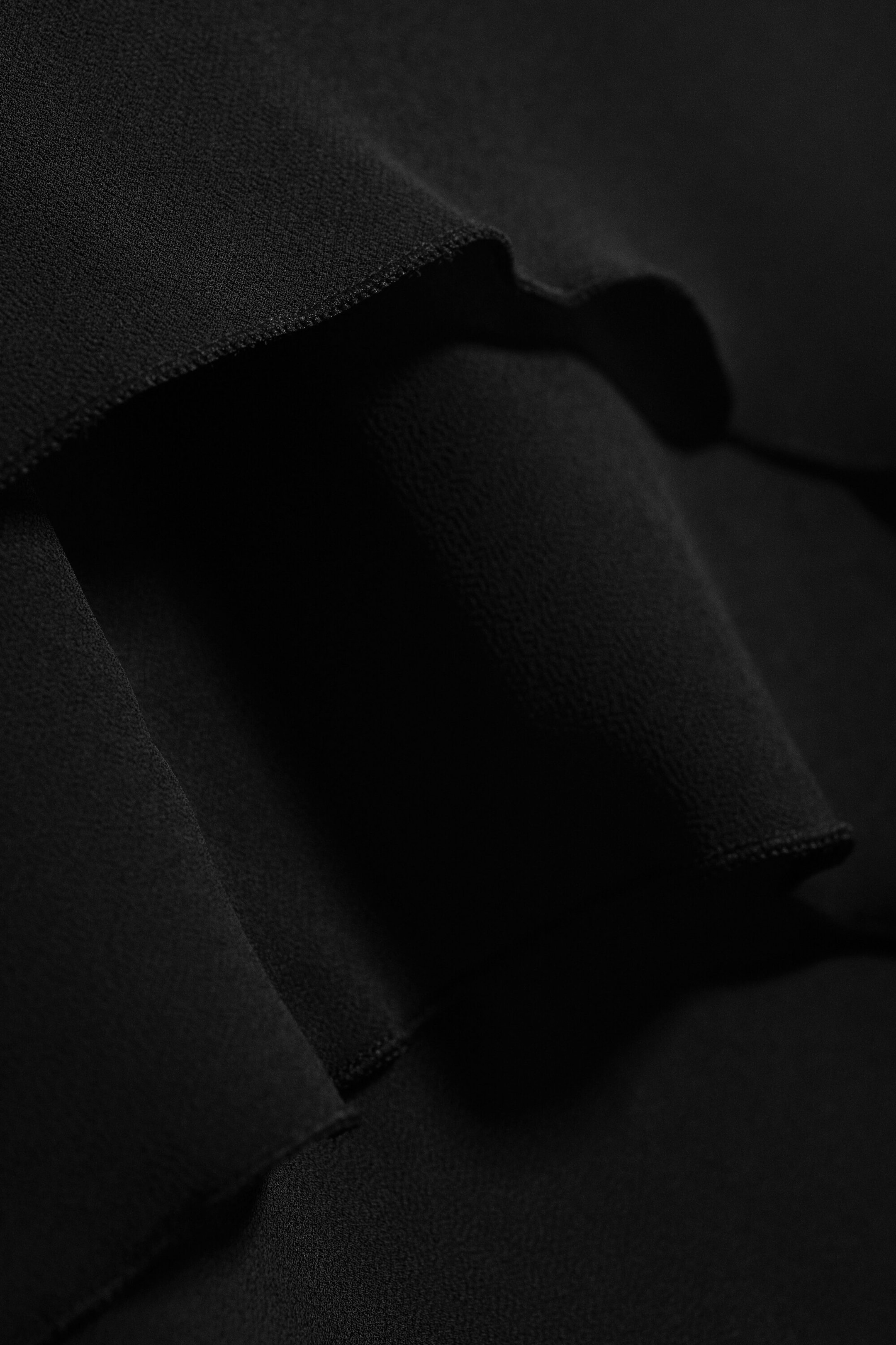 Black - A-Line Midi Skirt - 5