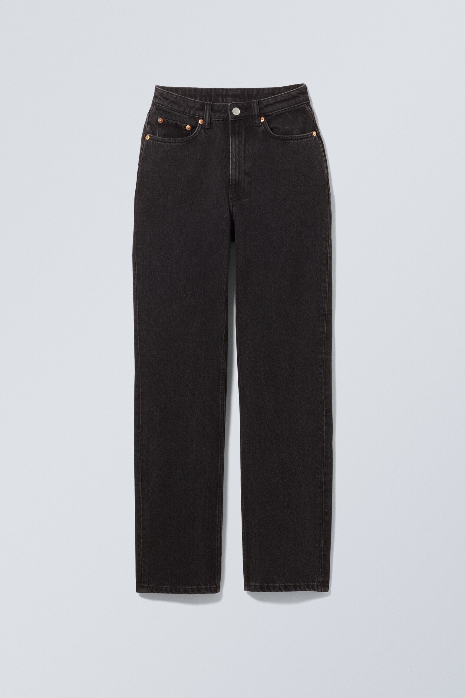Resolute Curve High Waisted Regular Straight Jeans - Tuned Black - Black/Blue Rinse - Dark Blue/Second Blue - Medium Blue - 2