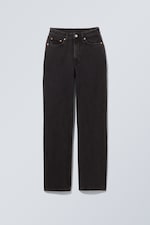 Tuned Black - Black - Resolute Curve High Waisted Regular Straight Jeans - 5