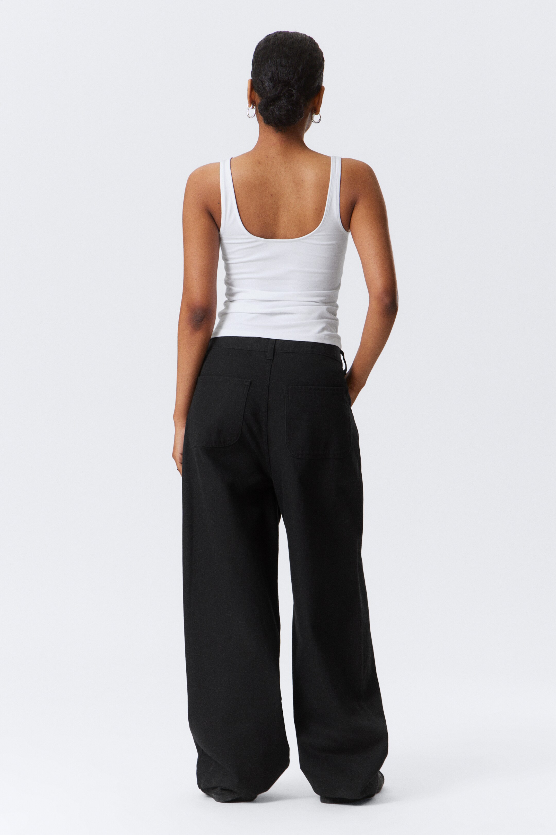 Agrandir l'image: Astro Loose Baggy Leg Pantalon en lin mélangé - Noir - HOMME | H&M FR 9
