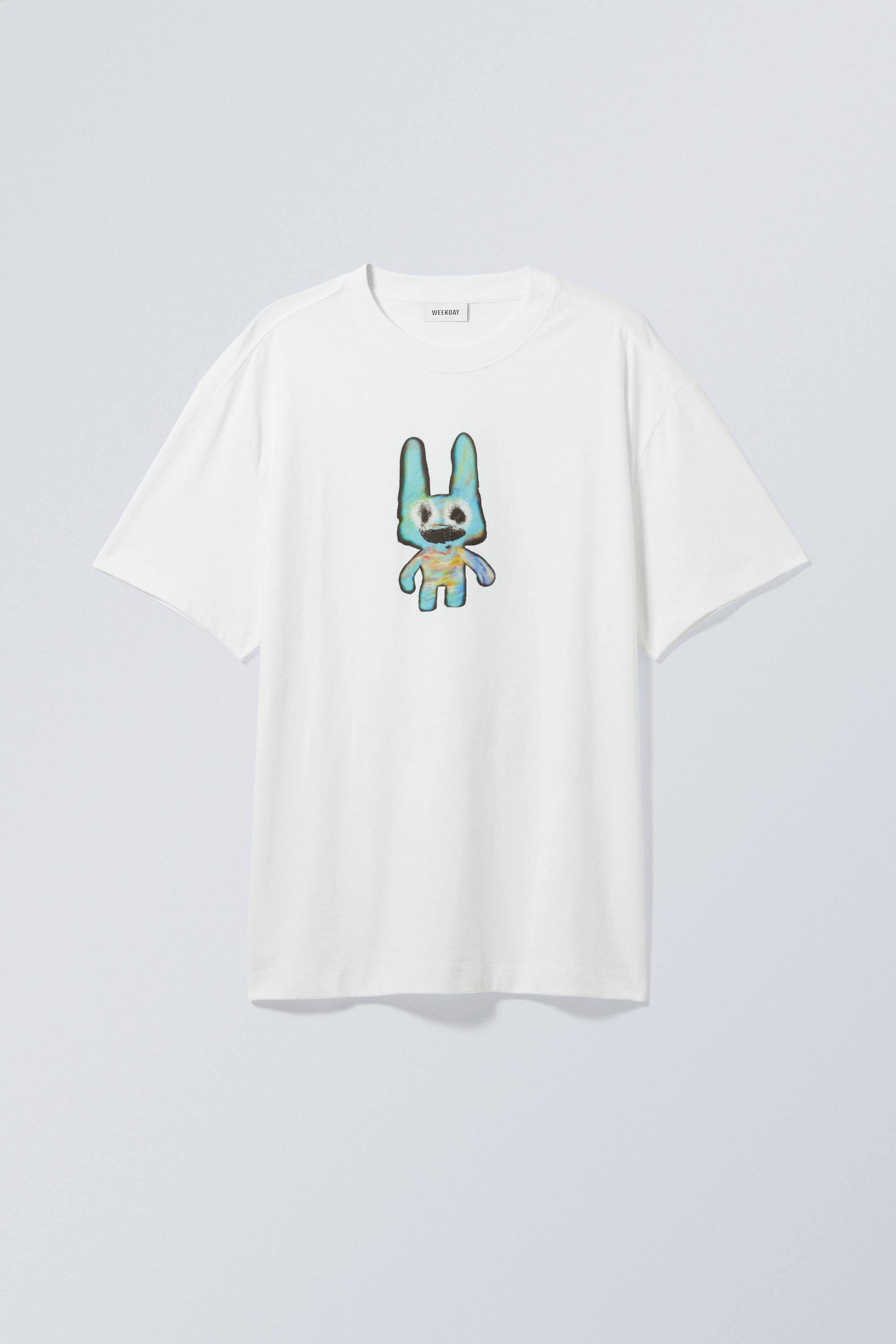 Rabbit - Oversized Graphic Printed T-shirt - 0