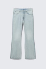 Ghost Blue - Light Blue - Mercury Mid Rise Relaxed Bootcut Leg Jeans - 6