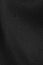 Schwarz - Geripptes Top mit U-Boot-Ausschnitt Annie - 1